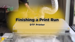 Finishing a DTF Print Run