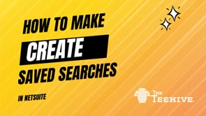 Saved Searches in Netsuite